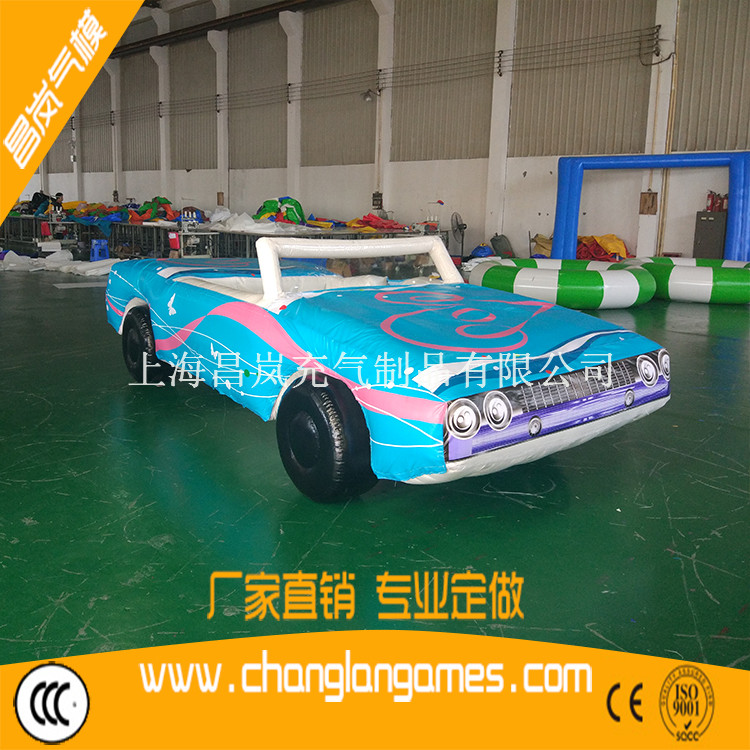 上海专业气模厂家 充气汽车模型 闭气美陈汽车 舞台表演道具敞篷跑车气模