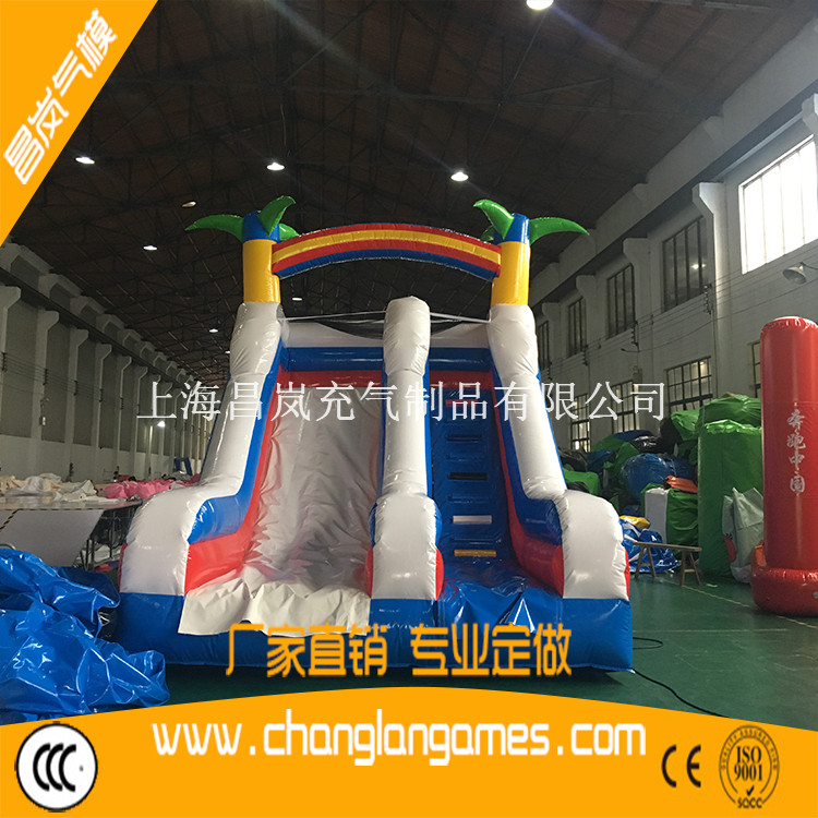 厂家直销充气滑梯 出口韩国风格充气滑梯 inflatable slide game for kids